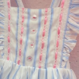 12 months EUC used for pics Love & Grow Pinafore tunic with bloomers.
